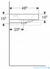 Geberit iCon Umywalka nablatowa z otworem na baterię 90x48,5 cm 124590000